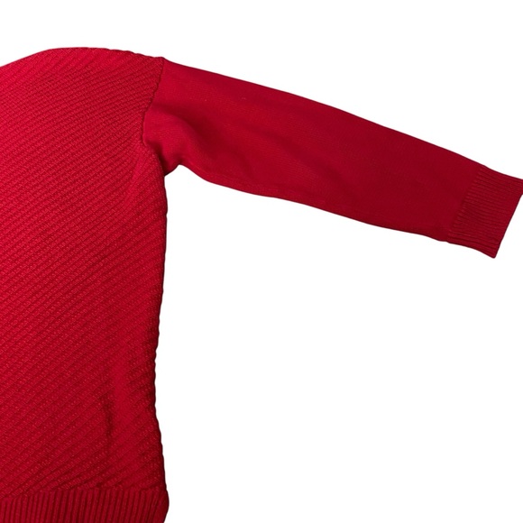 Chaps Women's Red Knit Long Sleeve V-Neck Sweater Size L‎ - Picture 9 of 15